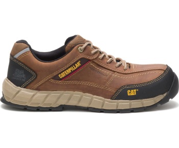 Caterpillar Sneakers South Africa Streamline Leather Composite Toe Work Shoe Brown - Cat Shoes For Men - TZ5673482